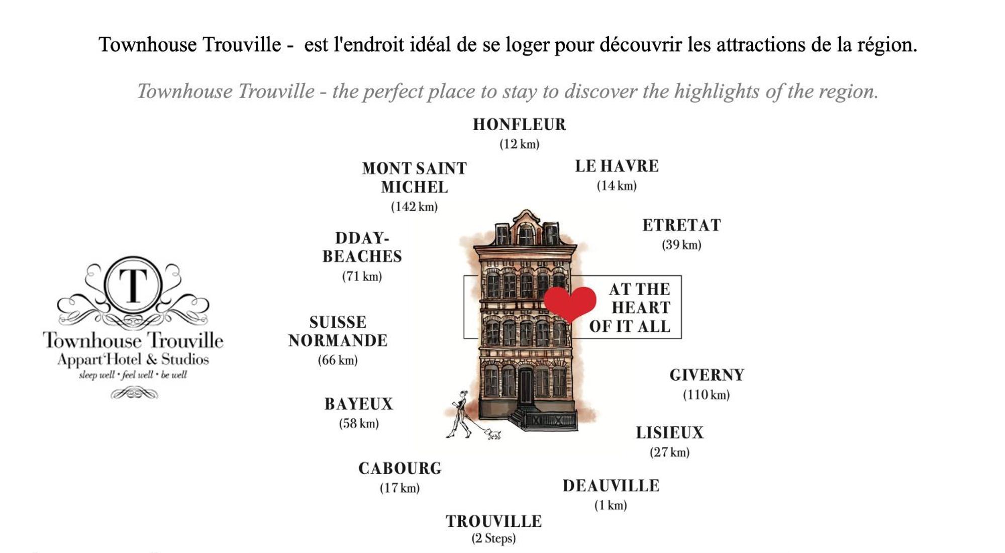 Townhouse Trouville - Appart'Hotel & Studios Екстериор снимка